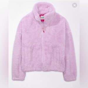 AE Zip-Up Bear Hug Sherpa Sweatshirt